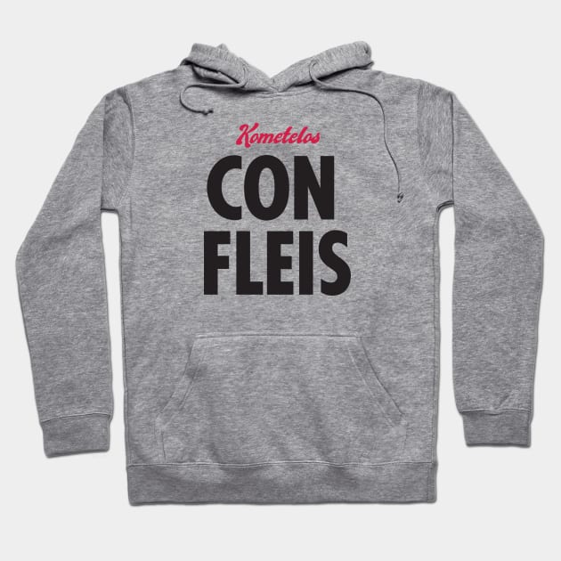 Kometelos, Con Fleis Hoodie by Heyday Threads